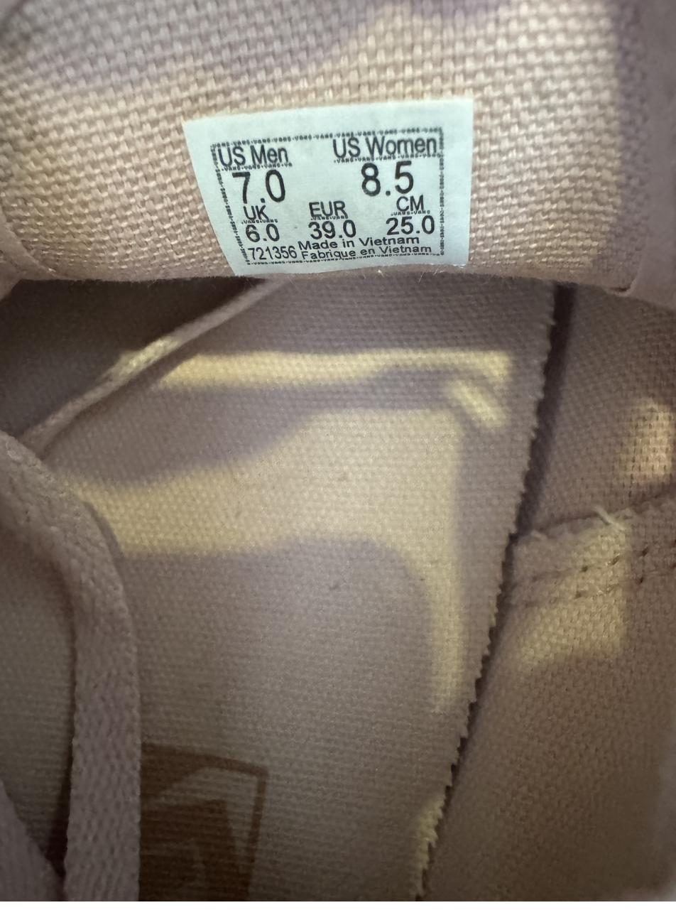 Vans Authentic camurça rosa, tamanho 39