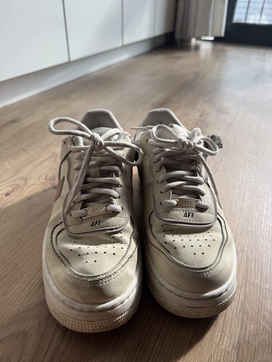 Nike Air Force 1 Shadow bege, tamanho 40